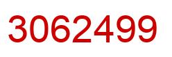 Number 3062499 red image