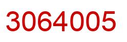 Number 3064005 red image