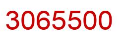 Number 3065500 red image