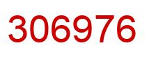 Number 306976 red image