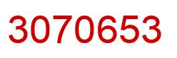 Number 3070653 red image