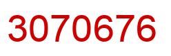 Number 3070676 red image