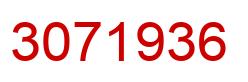 Number 3071936 red image