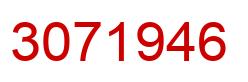 Number 3071946 red image