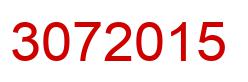 Number 3072015 red image
