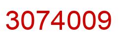 Number 3074009 red image