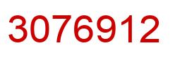 Número 3076912 imagen rojo