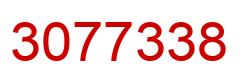 Number 3077338 red image