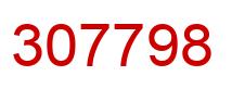 Number 307798 red image
