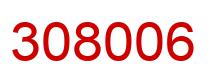 Number 308006 red image