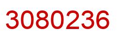 Número 3080236 imagen rojo
