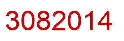 Number 3082014 red image