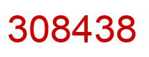 Number 308438 red image