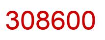 Number 308600 red image