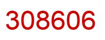 Number 308606 red image