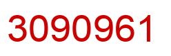 Number 3090961 red image