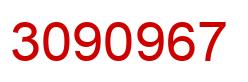 Number 3090967 red image