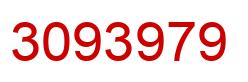 Number 3093979 red image