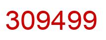 Number 309499 red image