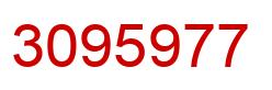 Number 3095977 red image