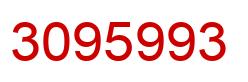 Number 3095993 red image