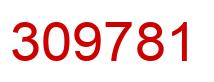 Número 309781 imagen rojo