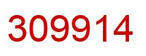 Number 309914 red image