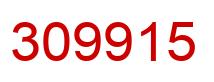 Number 309915 red image