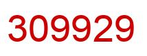 Number 309929 red image