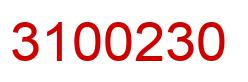 Number 3100230 red image