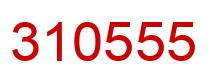Number 310555 red image