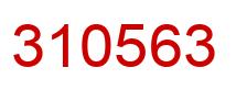 Number 310563 red image