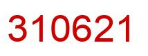 Número 310621 imagen rojo