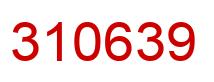 Número 310639 imagen rojo