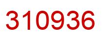 Number 310936 red image
