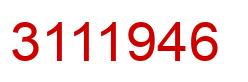Number 3111946 red image