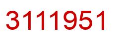 Número 3111951 imagen rojo