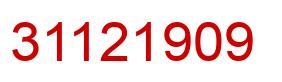 Número 31121909 imagen rojo