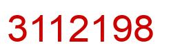 Número 3112198 imagen rojo