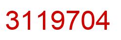 Number 3119704 red image