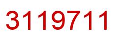 Number 3119711 red image