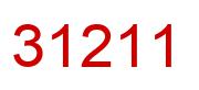 Number 31211 red image