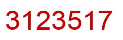 Número 3123517 imagen rojo