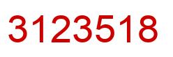 Número 3123518 imagen rojo