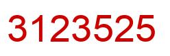 Número 3123525 imagen rojo