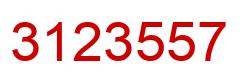 Number 3123557 red image
