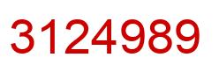 Number 3124989 red image