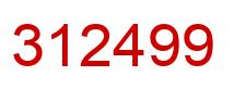 Number 312499 red image