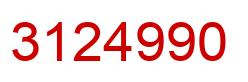 Number 3124990 red image