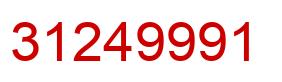 Number 31249991 red image